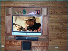 Custom Built Cabinets To Hold A/V Equipment Lake Gaston