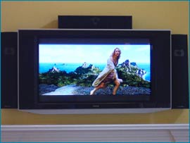 Plasma Over Fireplace With Surround Sound - Burlington