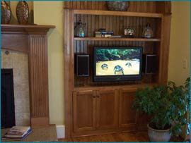 Set A/V Equipment On A Shelf - Roxboro